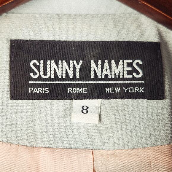 Sunny Names Vintage Skirt & Jacket Set Women’s SZ 8 High Twist Poly Made in USA - Picture 2 of 16